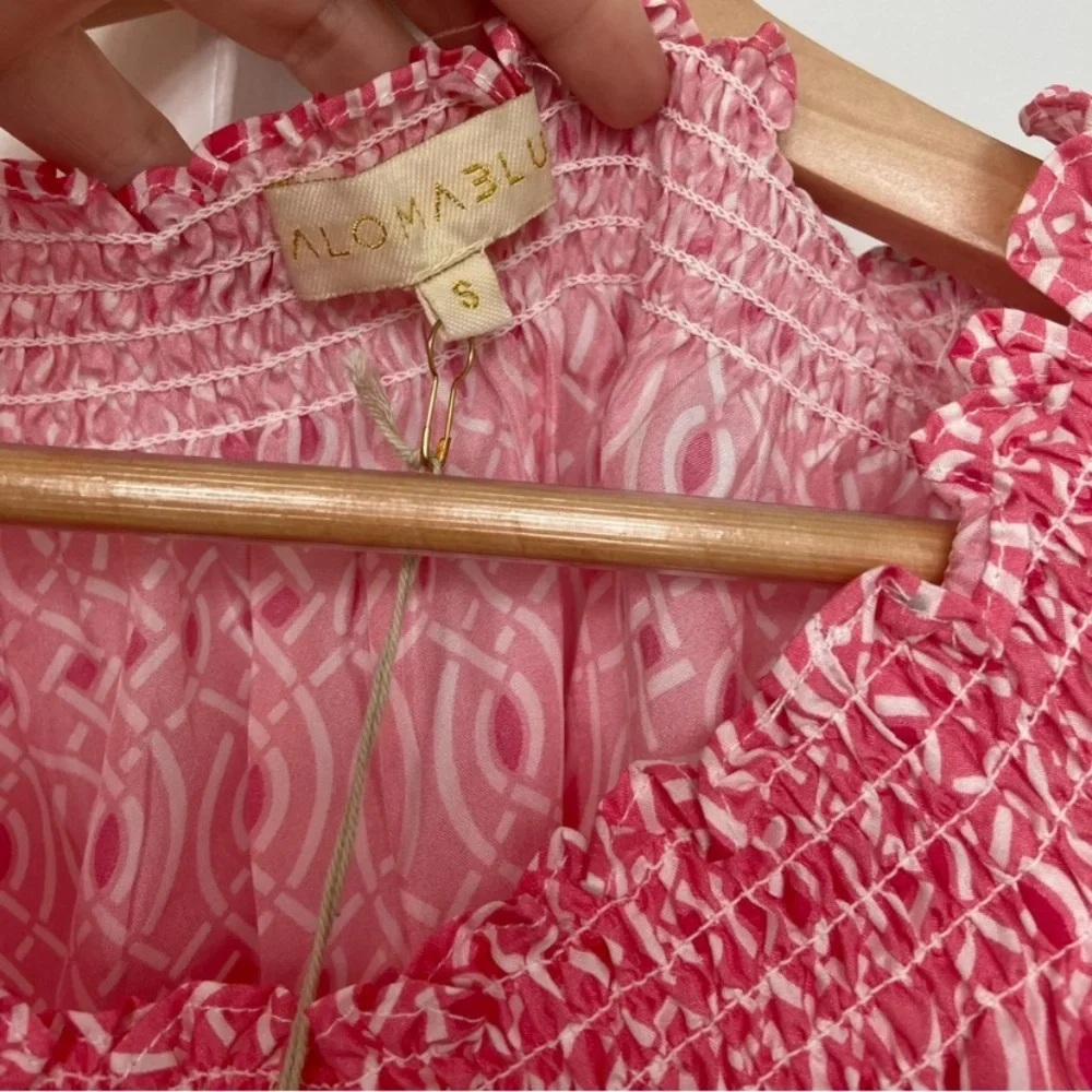 Paloma Blue - Calypso Dress - Pink Rose - Lynx Pattern - Size Small - NWT - Picture 10 of 16